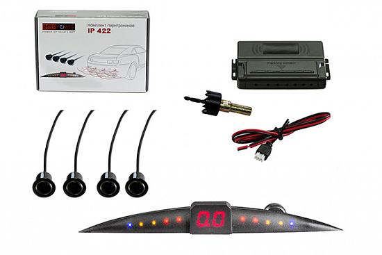 Купить INTERPOWER IP-422 парковачный радар 4 сенсора Silver (21mm) в Сургуте