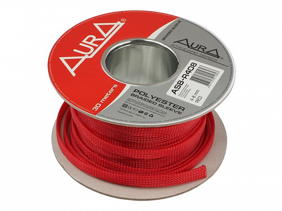 Купить AURA ASB-R408 Оплетка для кабеля 8Ga (4-8 mm), красная в Сургуте