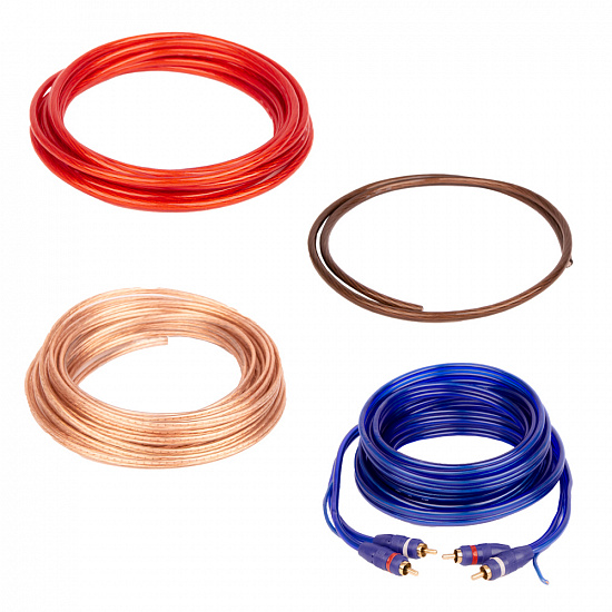 Купить ACV KIT 2.8 SL (Silver=ECO) Комплект проводов для 2-х канального ус-ля 8AWG/Mini ANL 40A в Сургуте