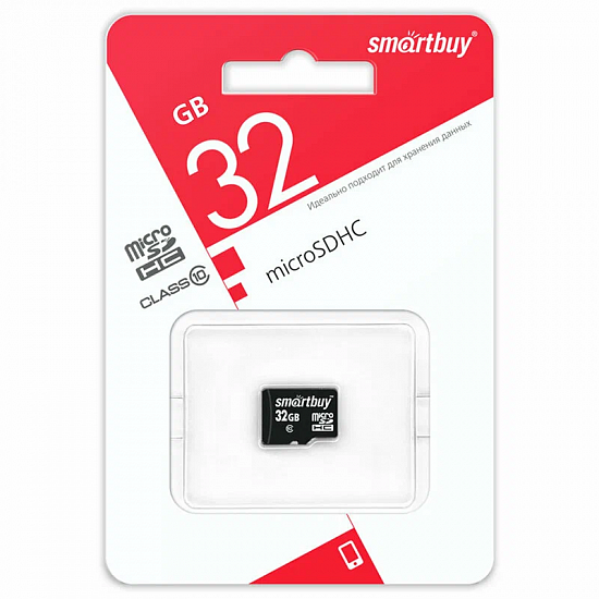 Купить Карта памяти SmartBuy 32GB microSD Class 10 UHS-1 без адаптера в Сургуте