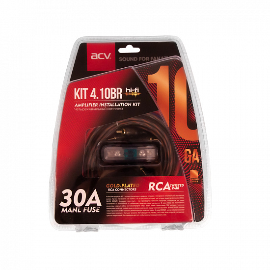 Купить ACV KIT 4.10 BR (Bronze=Light) Комплект проводов для 4-х канального ус-ля 10AWG/ATC 30A в Сургуте
