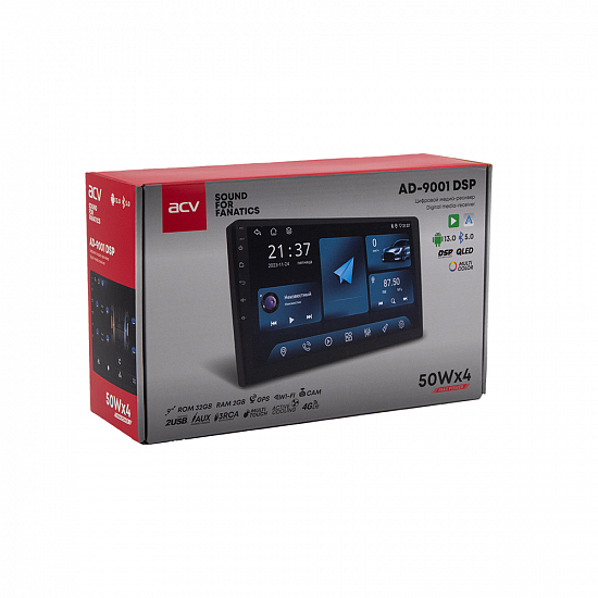 Купить ACV AVS-401UBG 1Din/зеленая/Bluetooth/USB/TYPE-C/AUX/SD/FM/4*50 в Сургуте